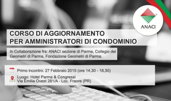 Corso d'Aggiornamento Amministratori su base del D.M. 140/2014 - Anno 2015
